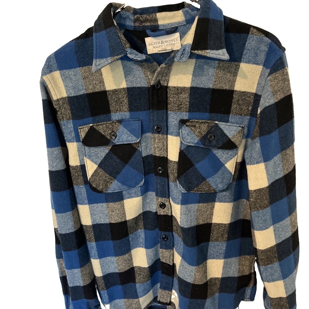 Polo Denim & Supply Men's Flannel Shirt, Size M